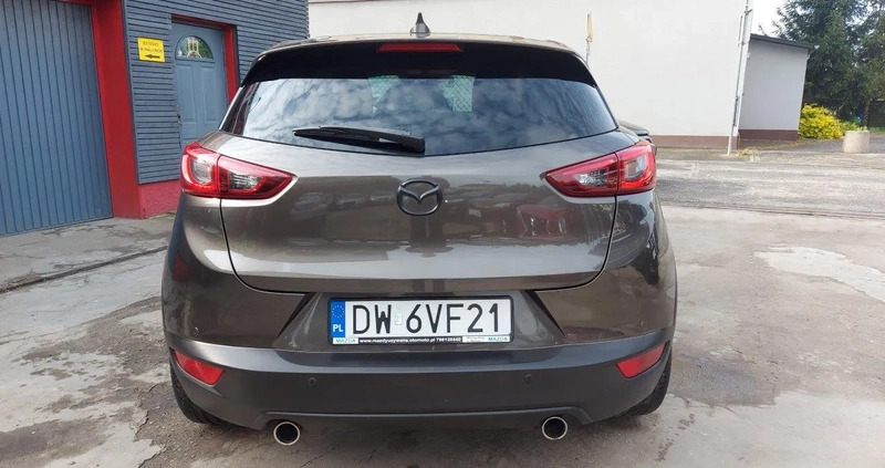 Mazda CX-3 cena 72900 przebieg: 108000, rok produkcji 2018 z Śrem małe 704